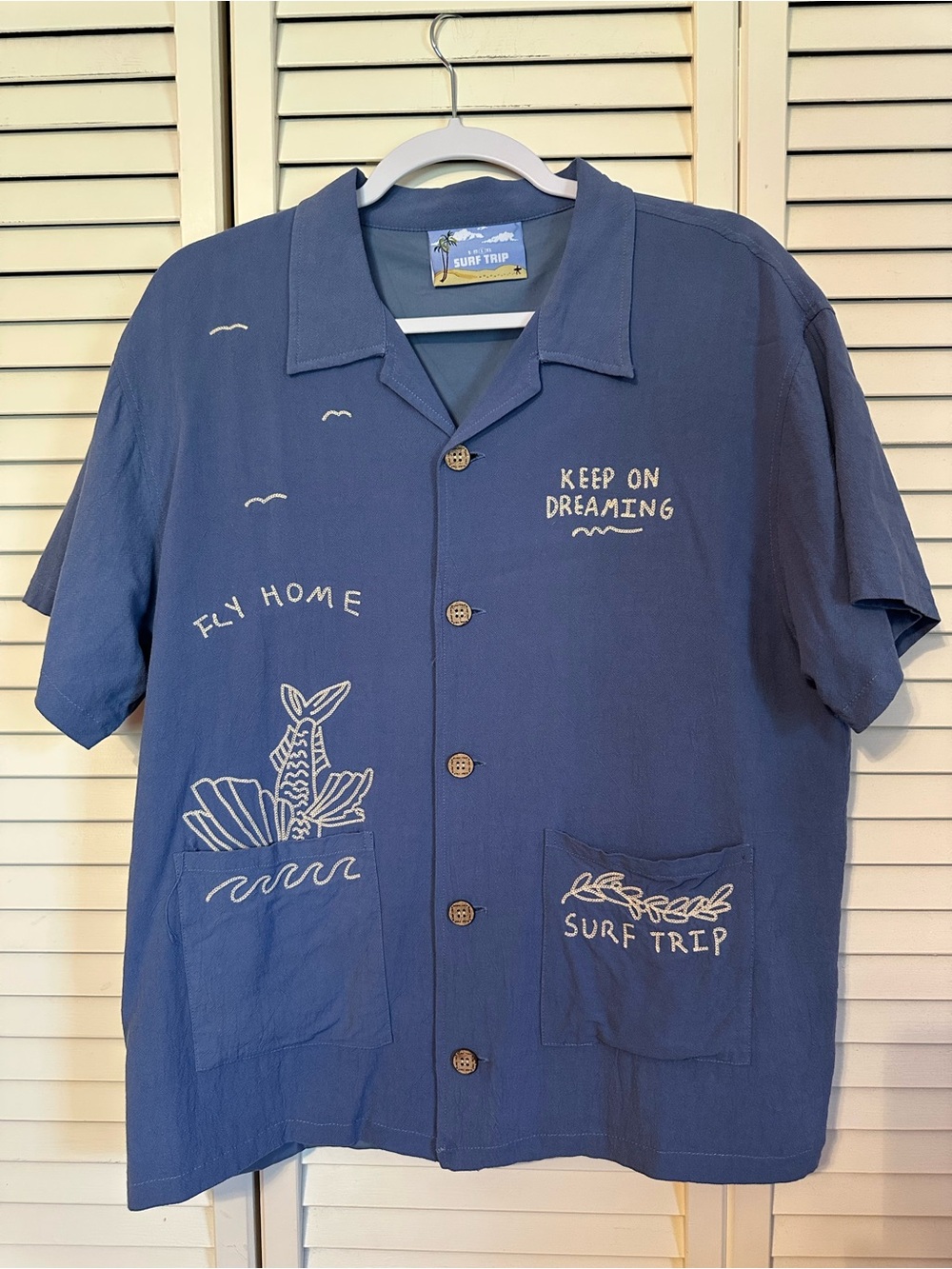 Surf Trip Supply Camp Collar Beach Shirt
